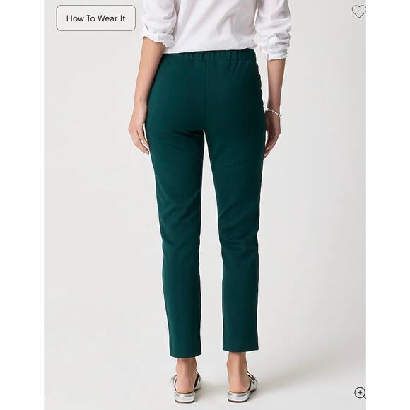 J. Crew Pintuck sweatpant in Old Forest NWT size Medium - Picture 2 of 7